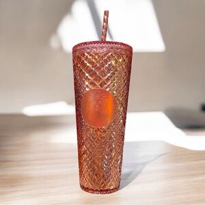 Starbucks Iridescent Red Jeweled Tumbler 24oz – Holiday 2022
